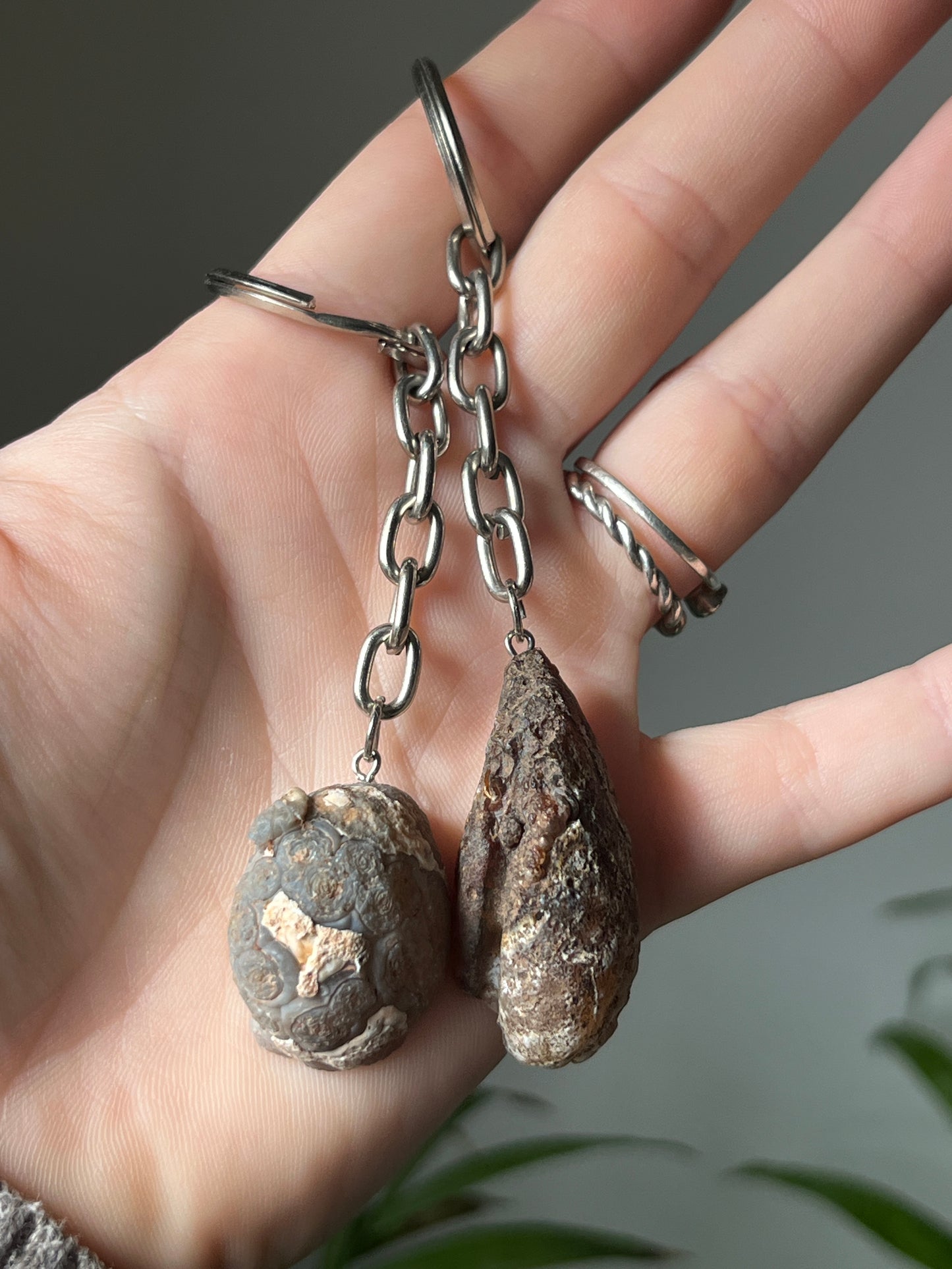 Geode sleutelhanger