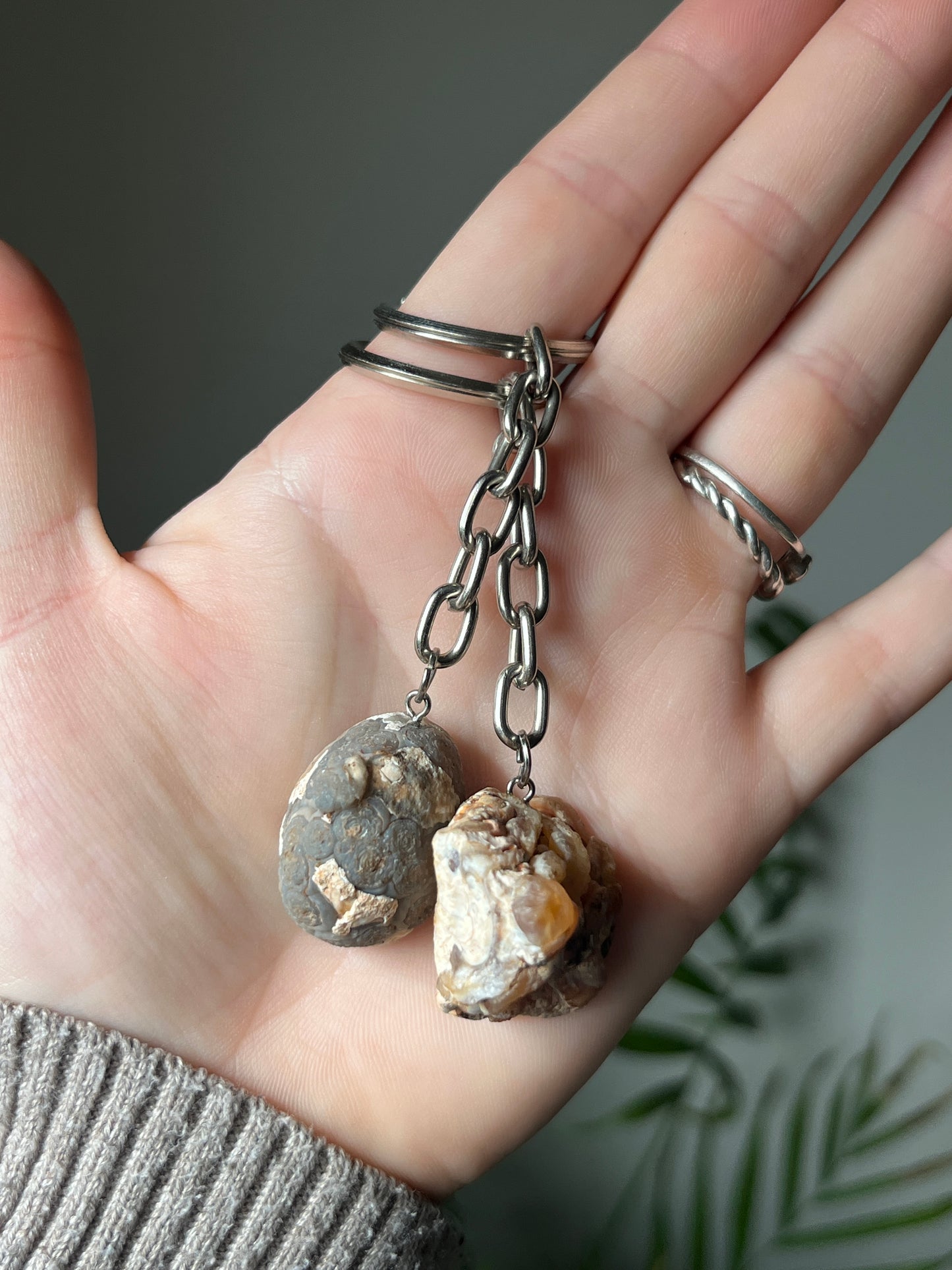 Geode sleutelhanger
