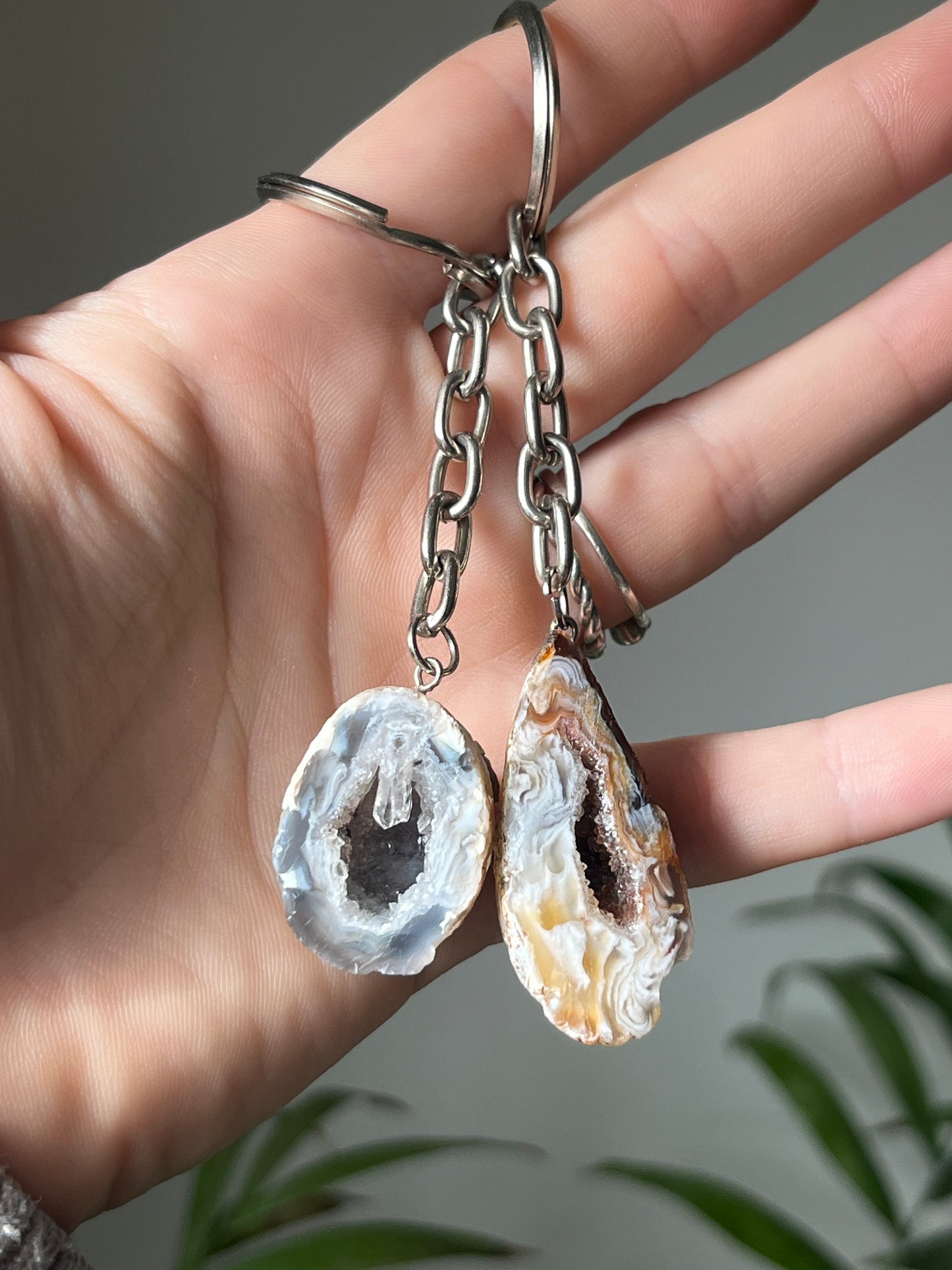 Geode sleutelhanger