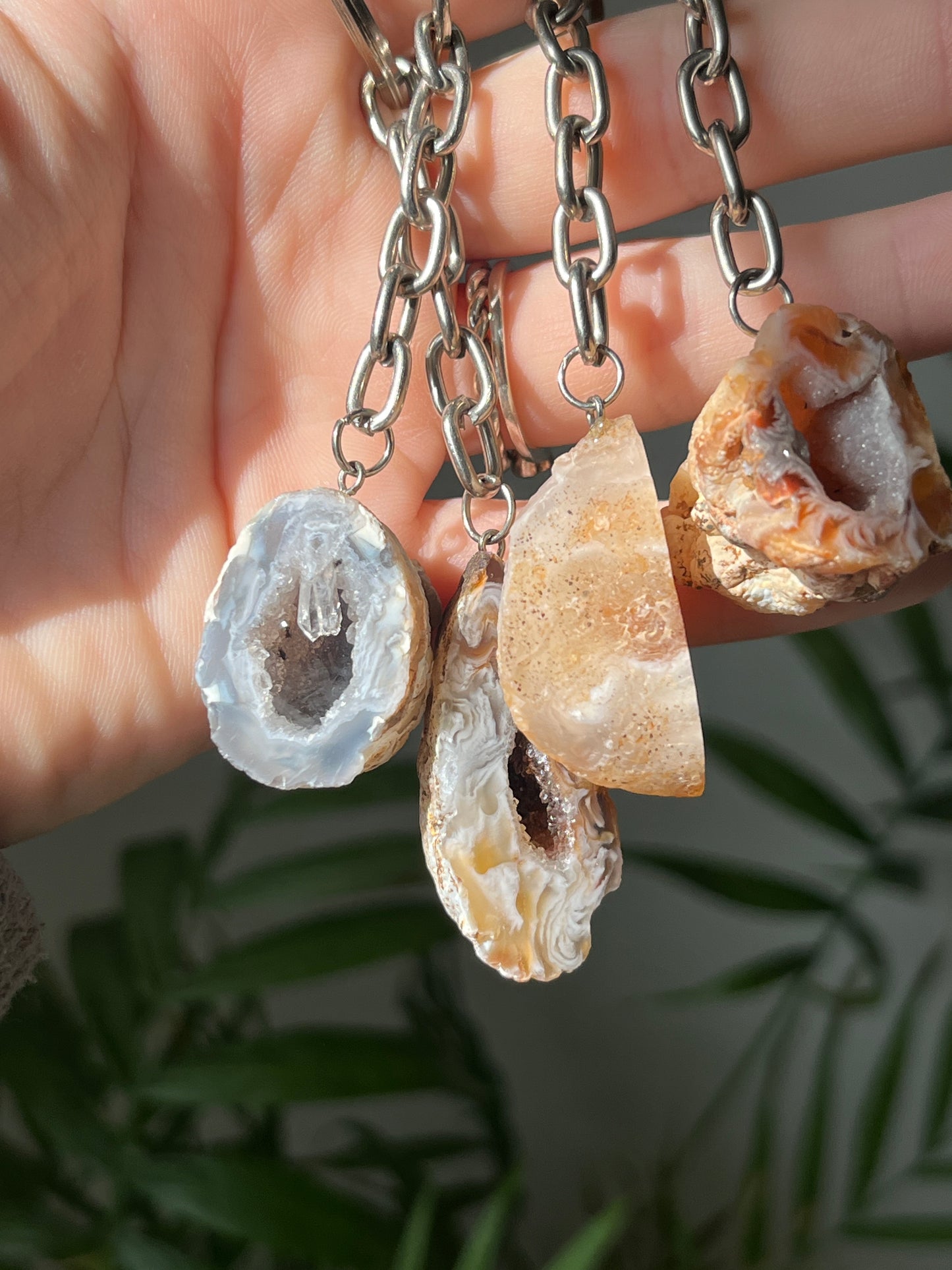 Geode sleutelhanger