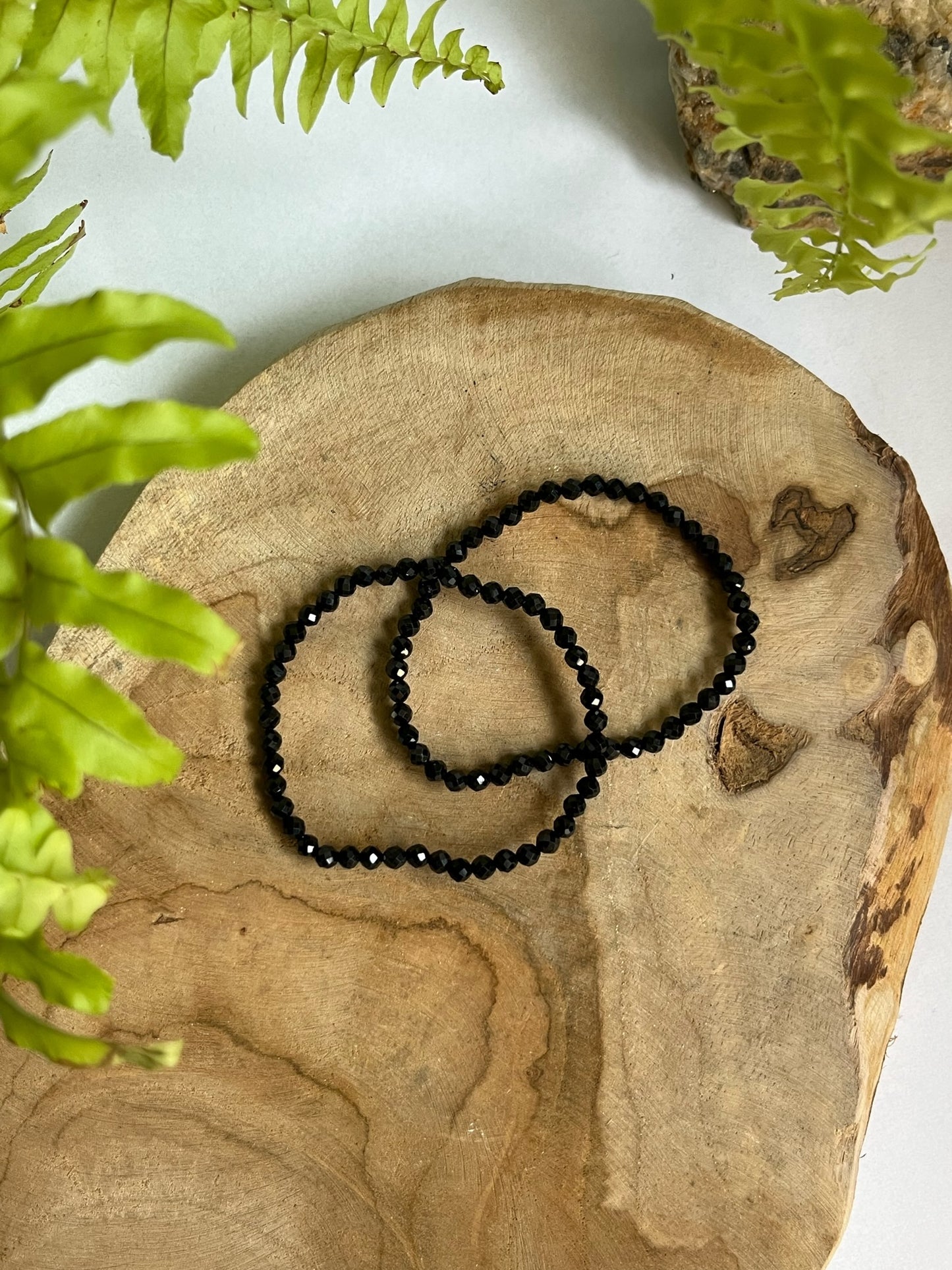 Armband facet obsidiaan