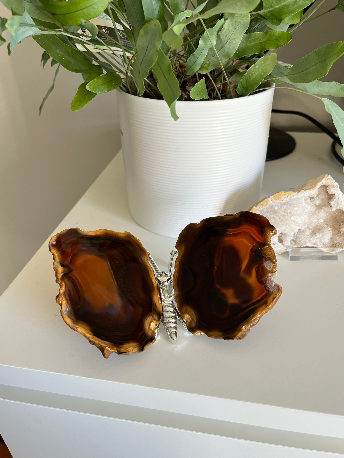 Vlinder agaat Zilver 01