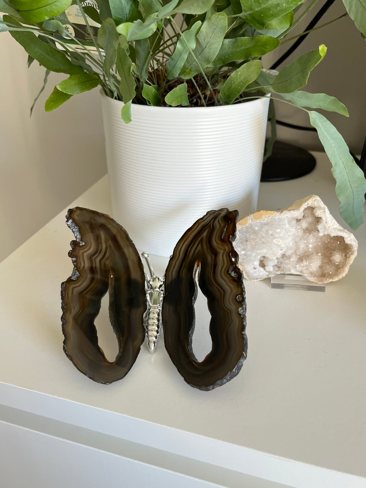 Vlinder agaat Zilver 03