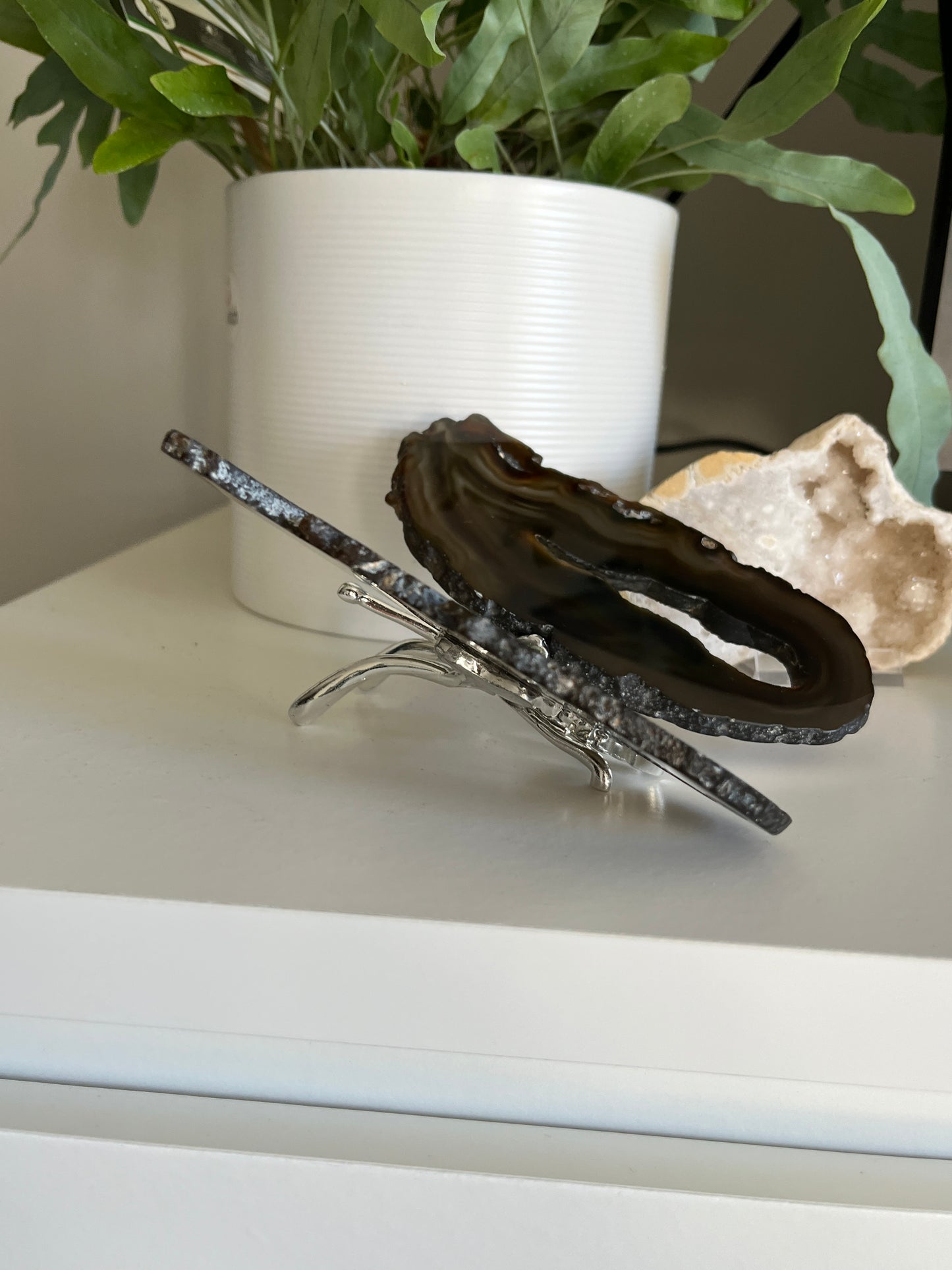 Vlinder agaat Zilver 03
