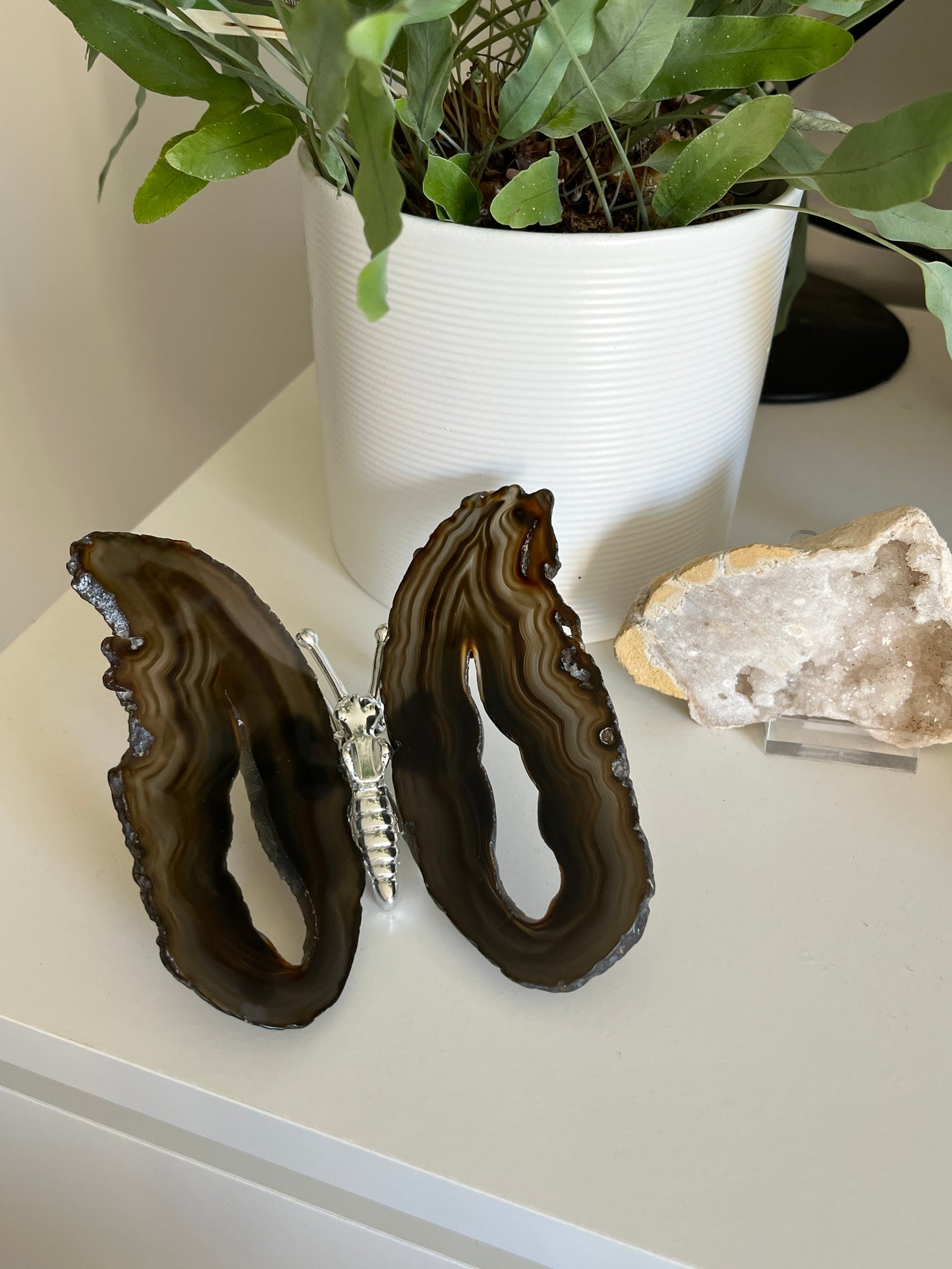 Vlinder agaat Zilver 03