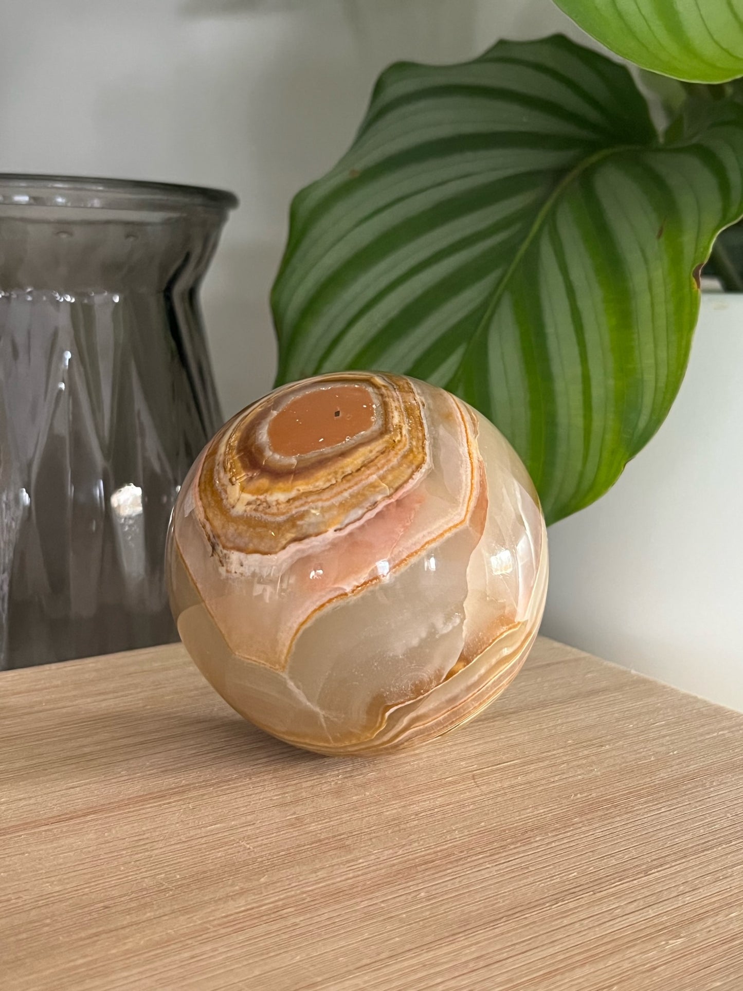 Aragoniet bol #02 (onyx marmer) Groot