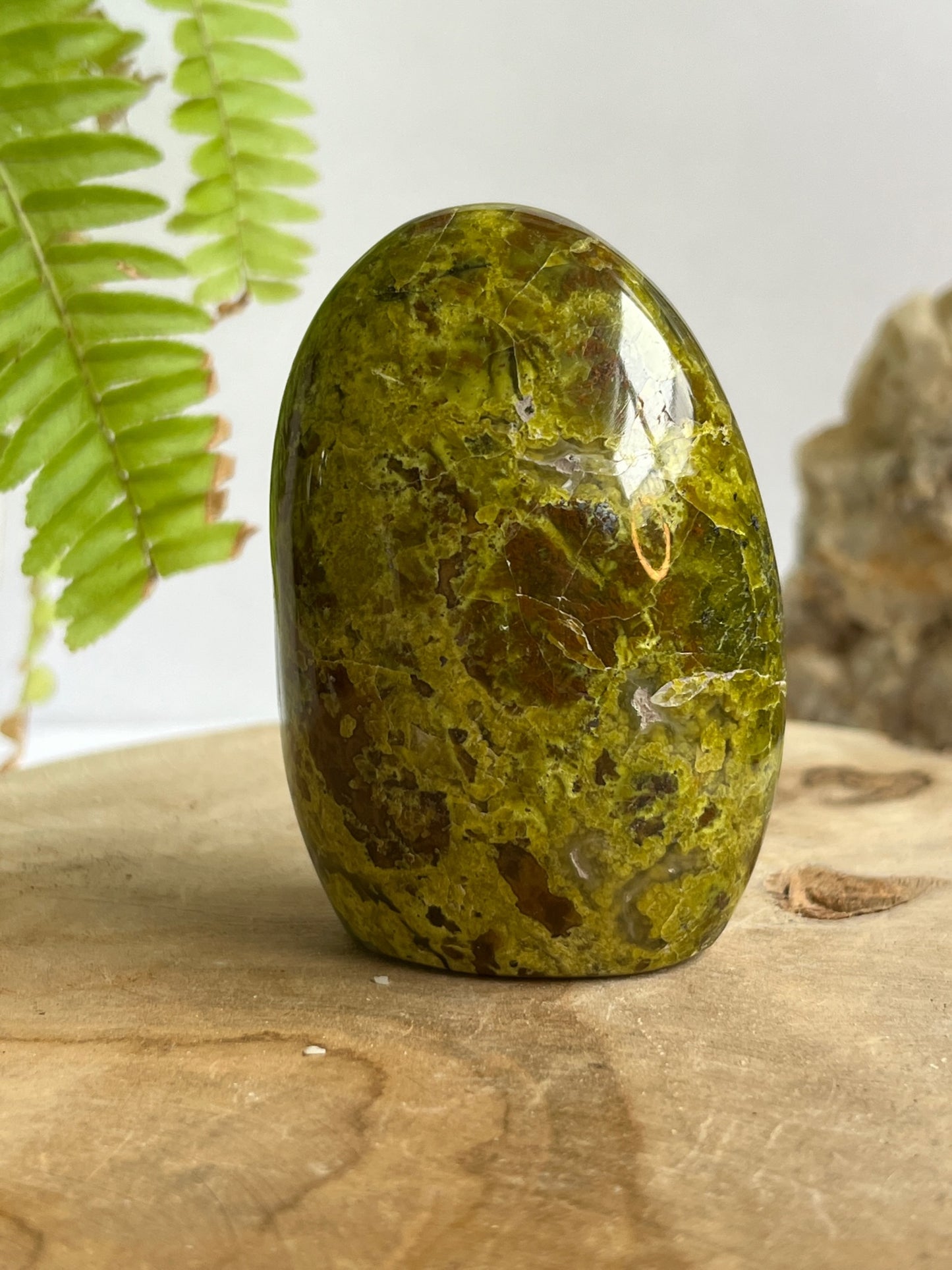 Groene opaal free form