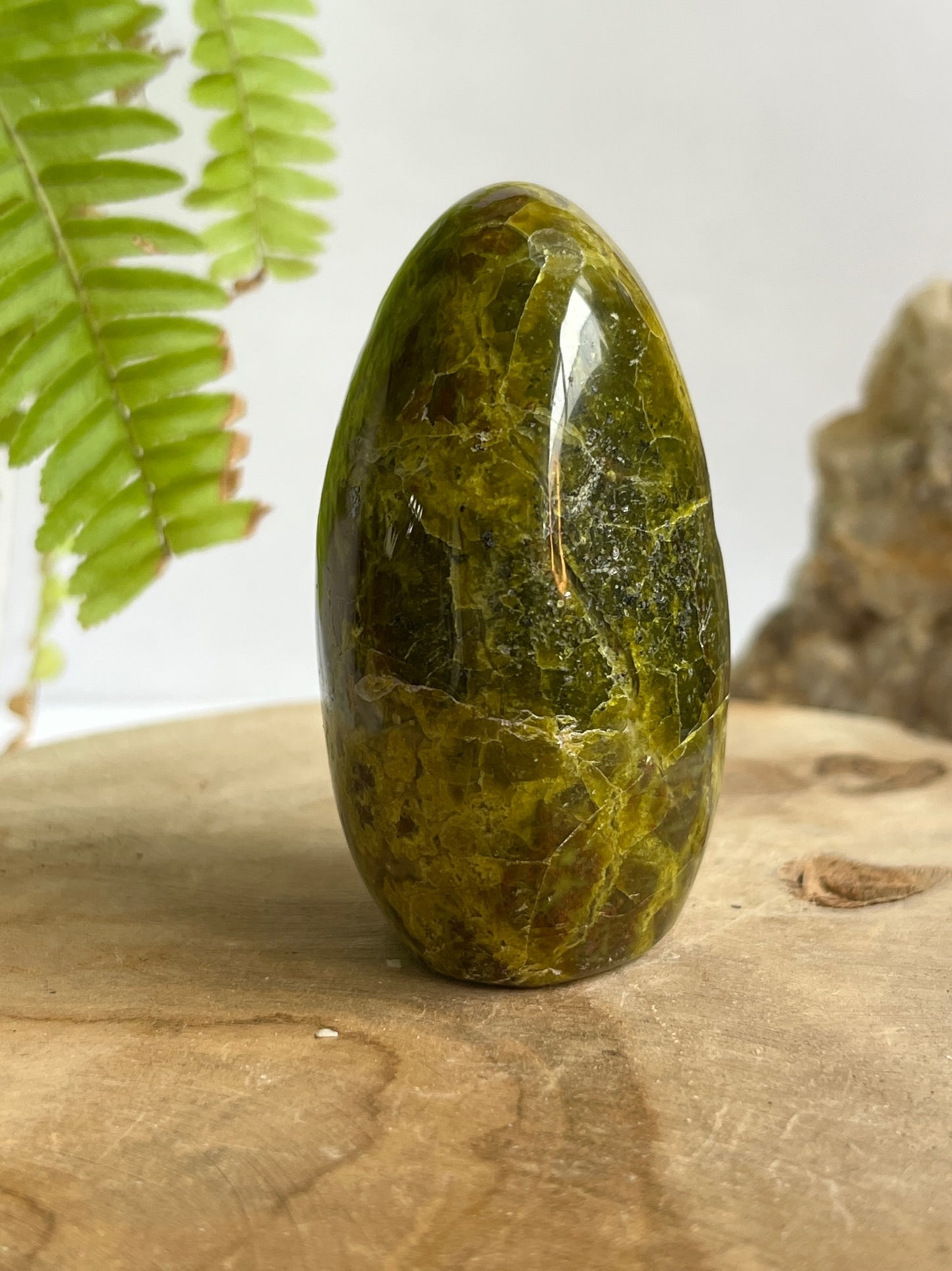 Groene opaal free form