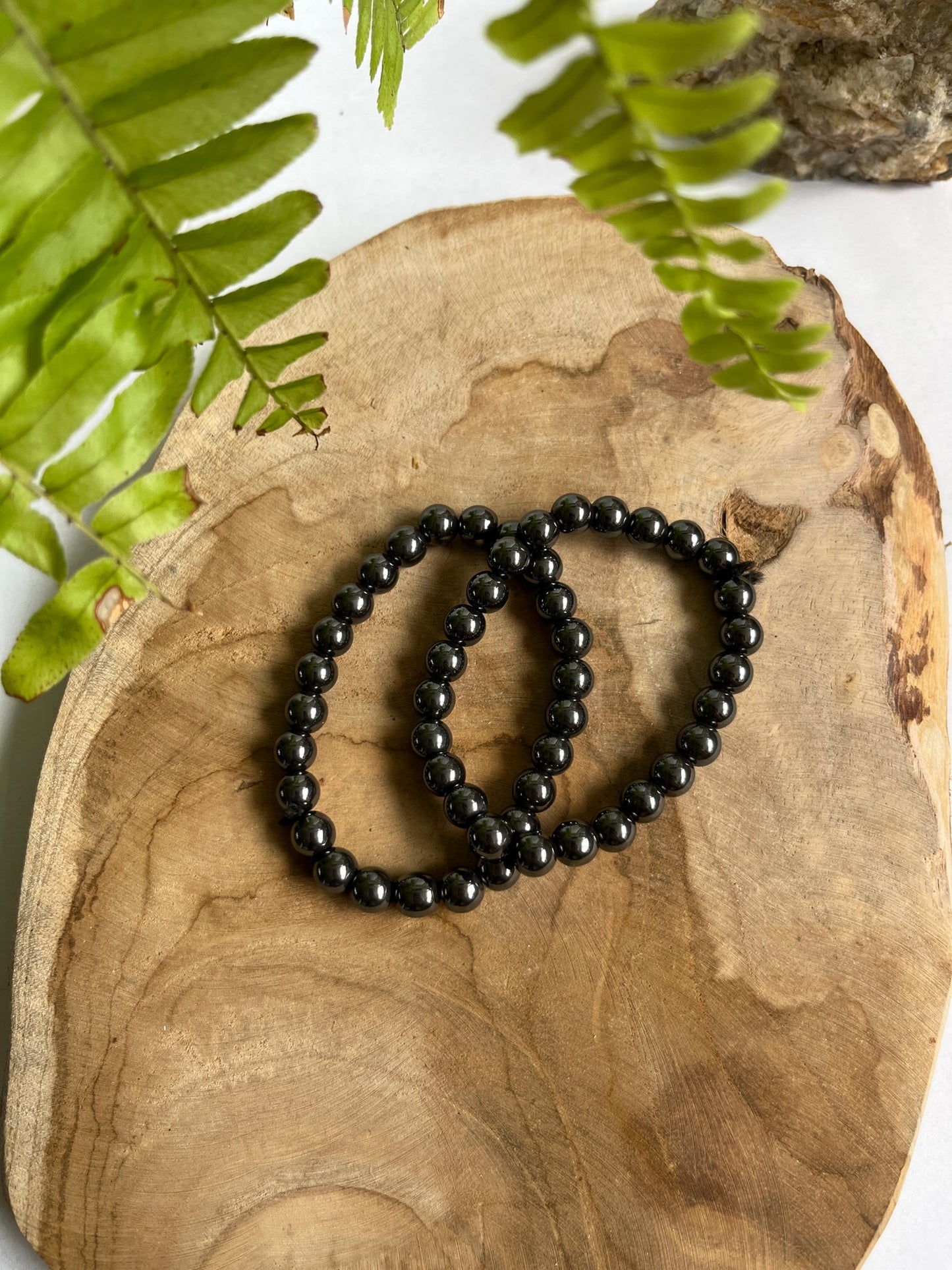 Armband 8 mm Hematiet