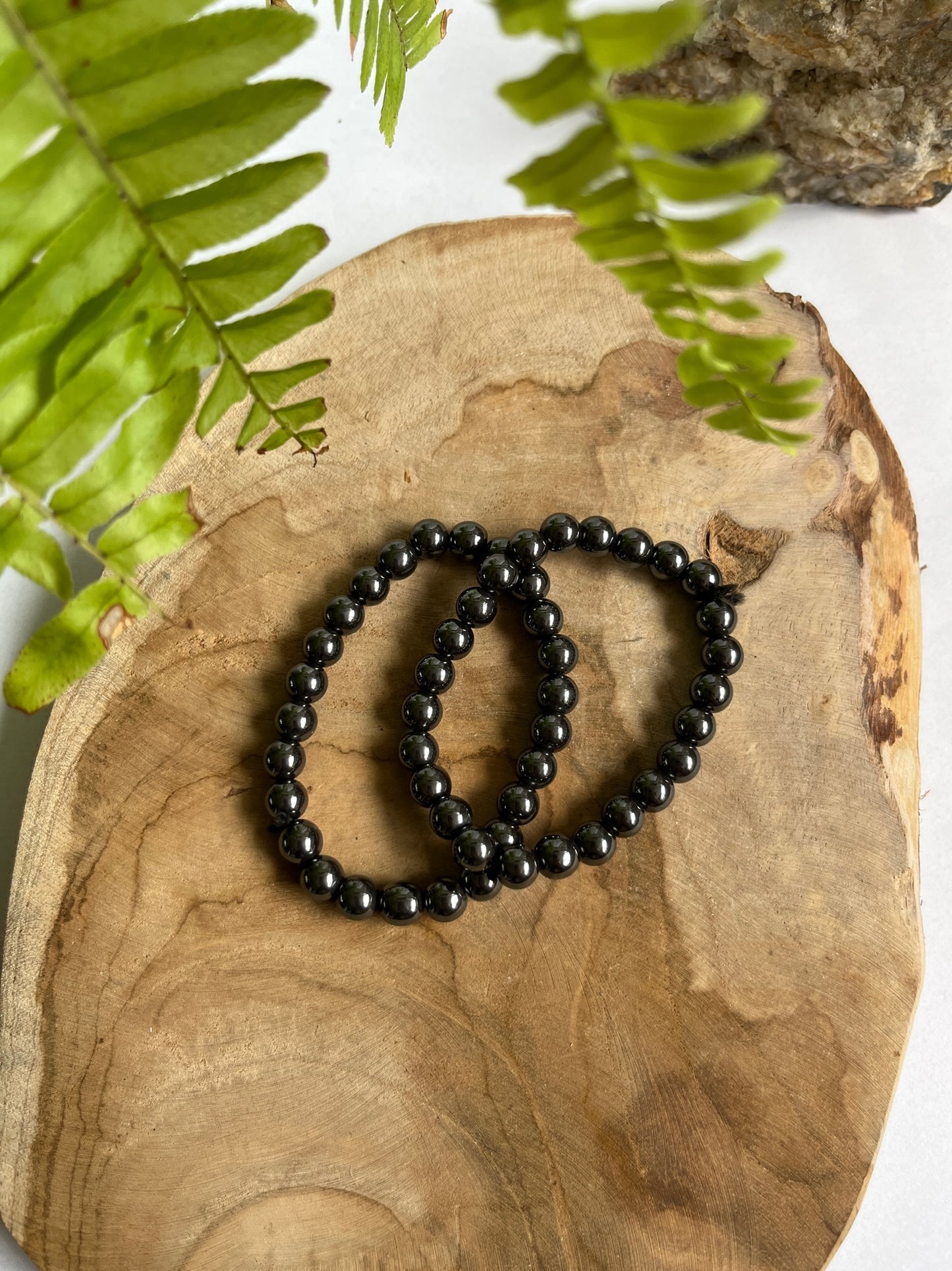 Armband 8 mm Hematiet