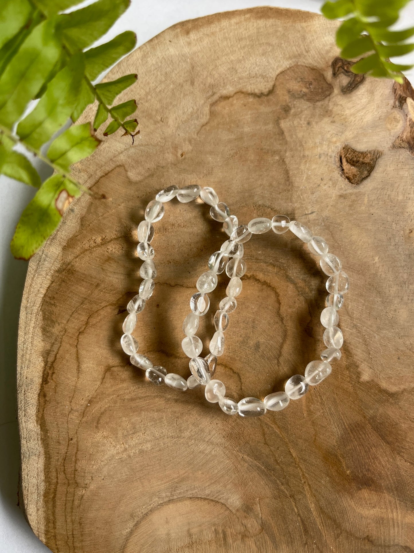 Armband ovale kralen berg kristal