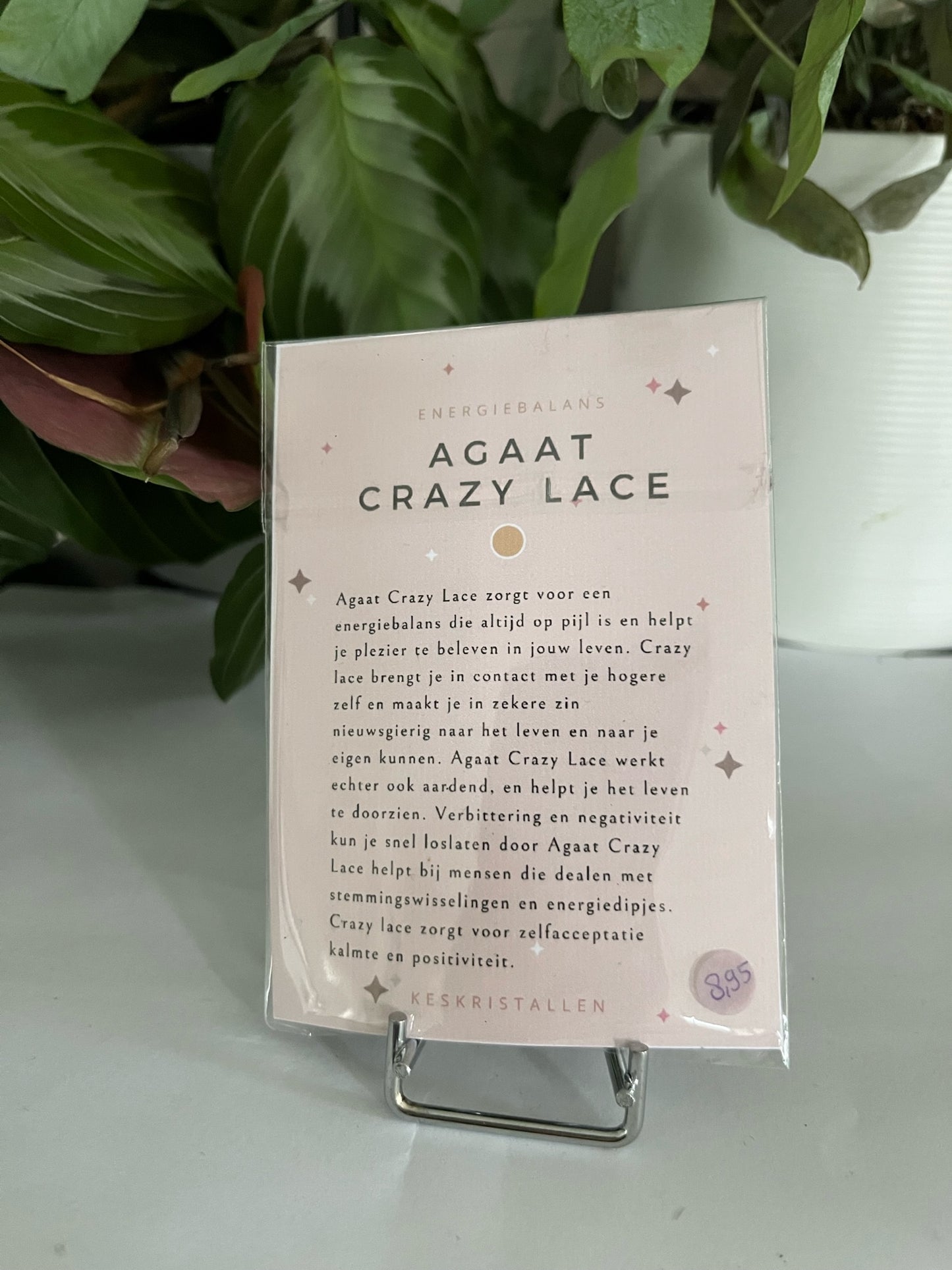 Hanger Crazy lace agaat setje