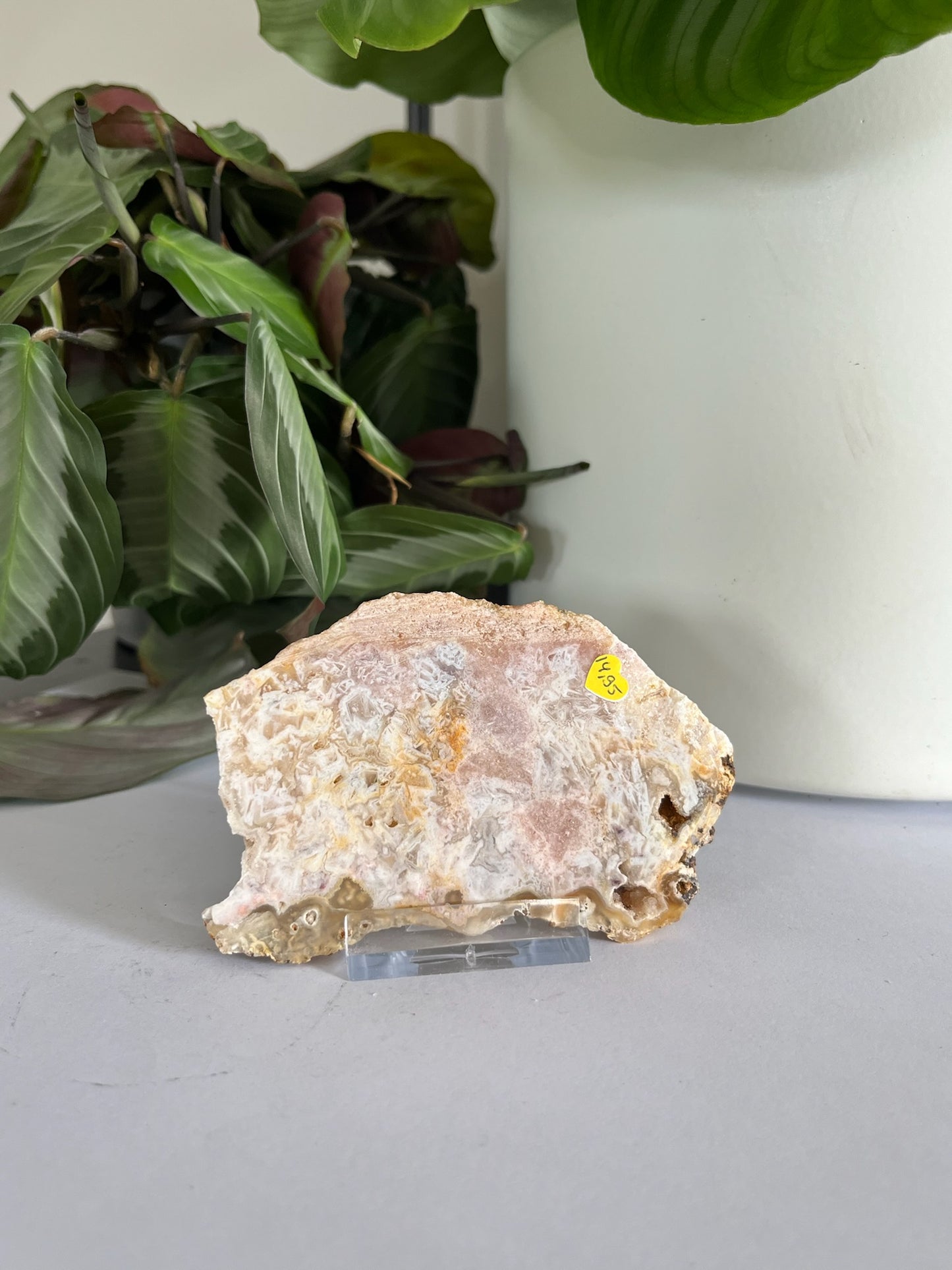 Roze Amethist schijfje