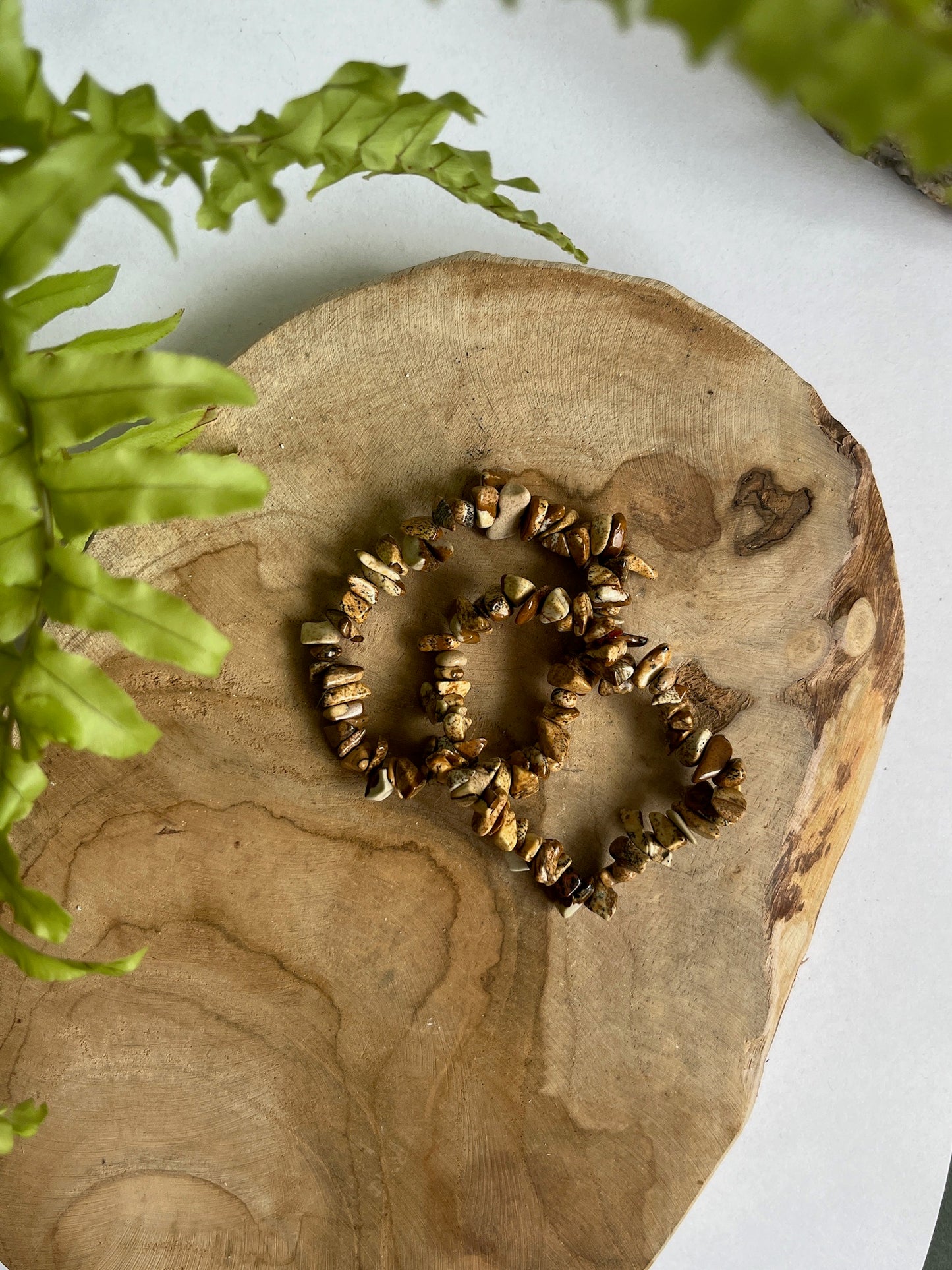 Split armband landschaps jaspis
