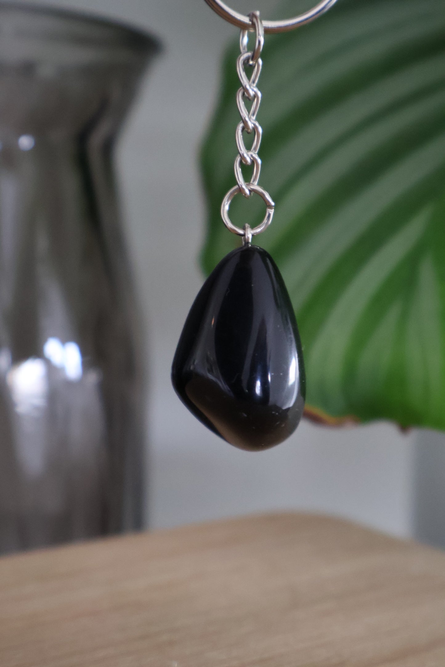 Obsidiaan sleutelhanger