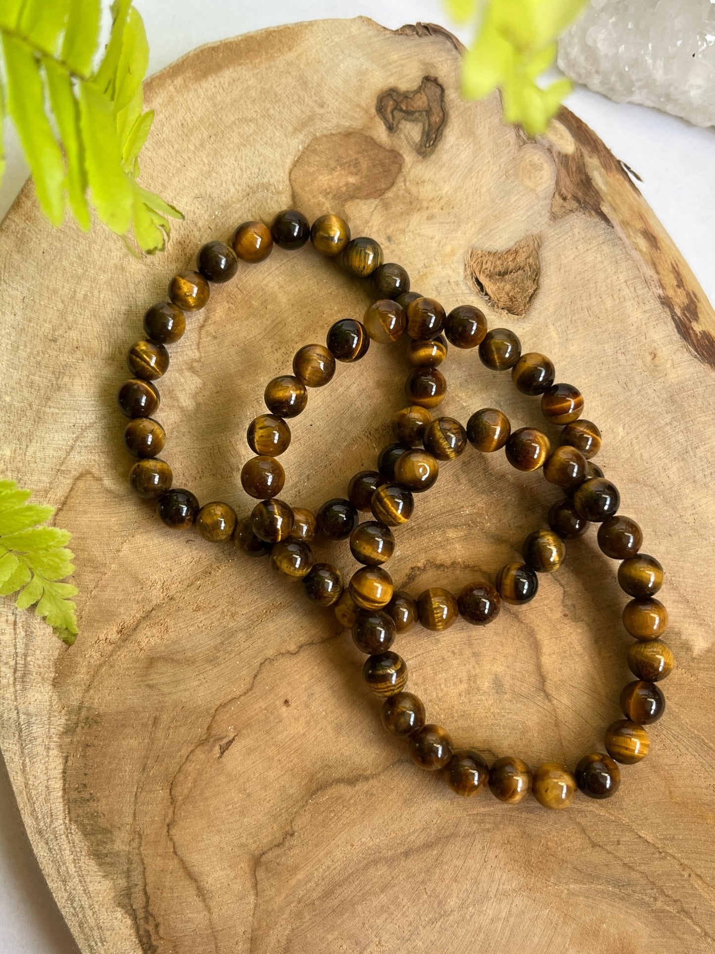 Armband 8 mm tijgeroog