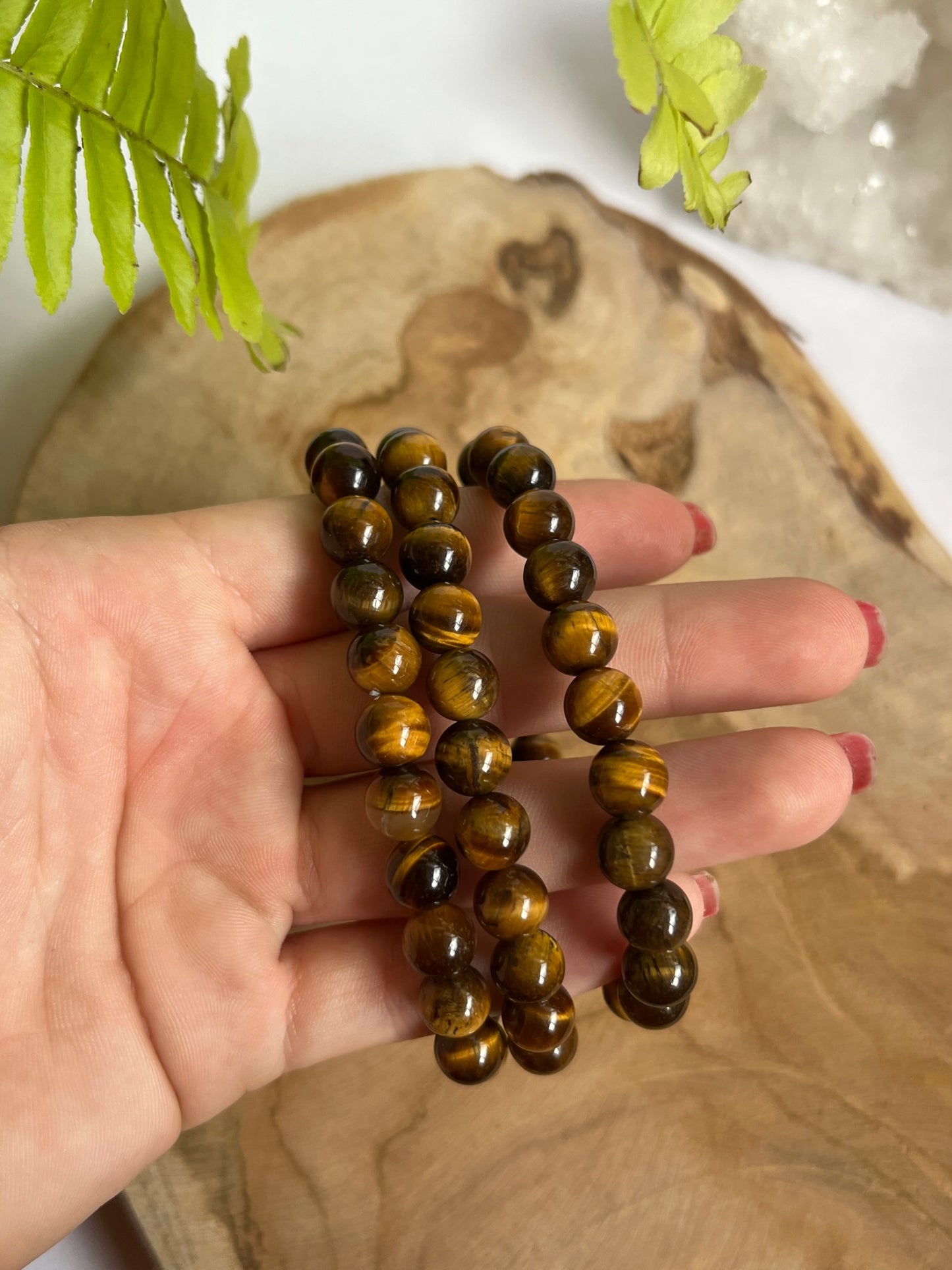 Armband 8 mm tijgeroog