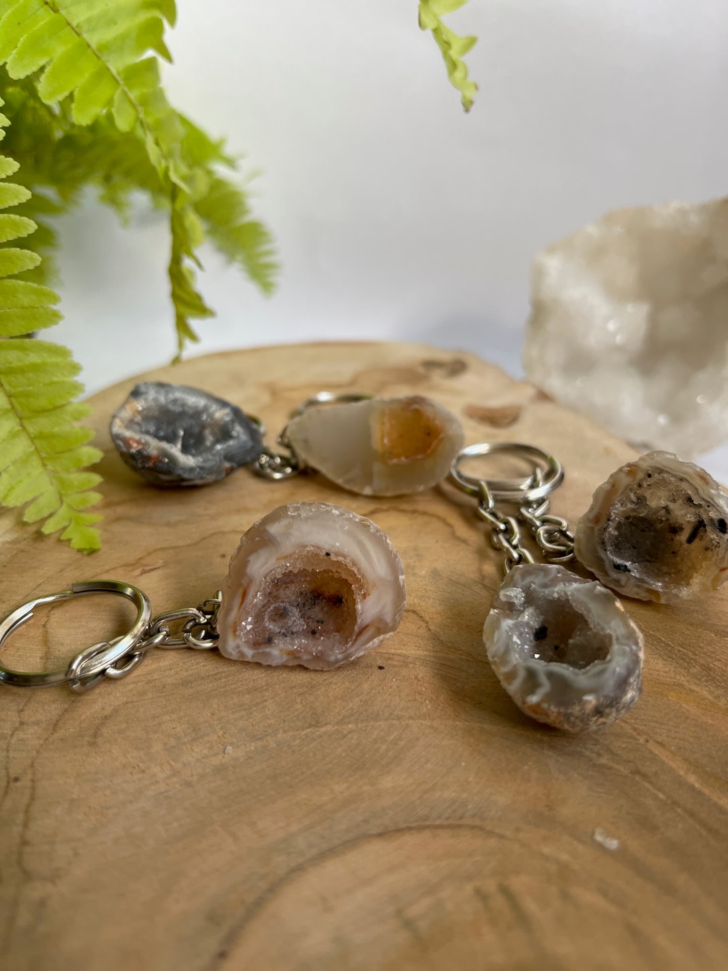 Geode sleutelhanger