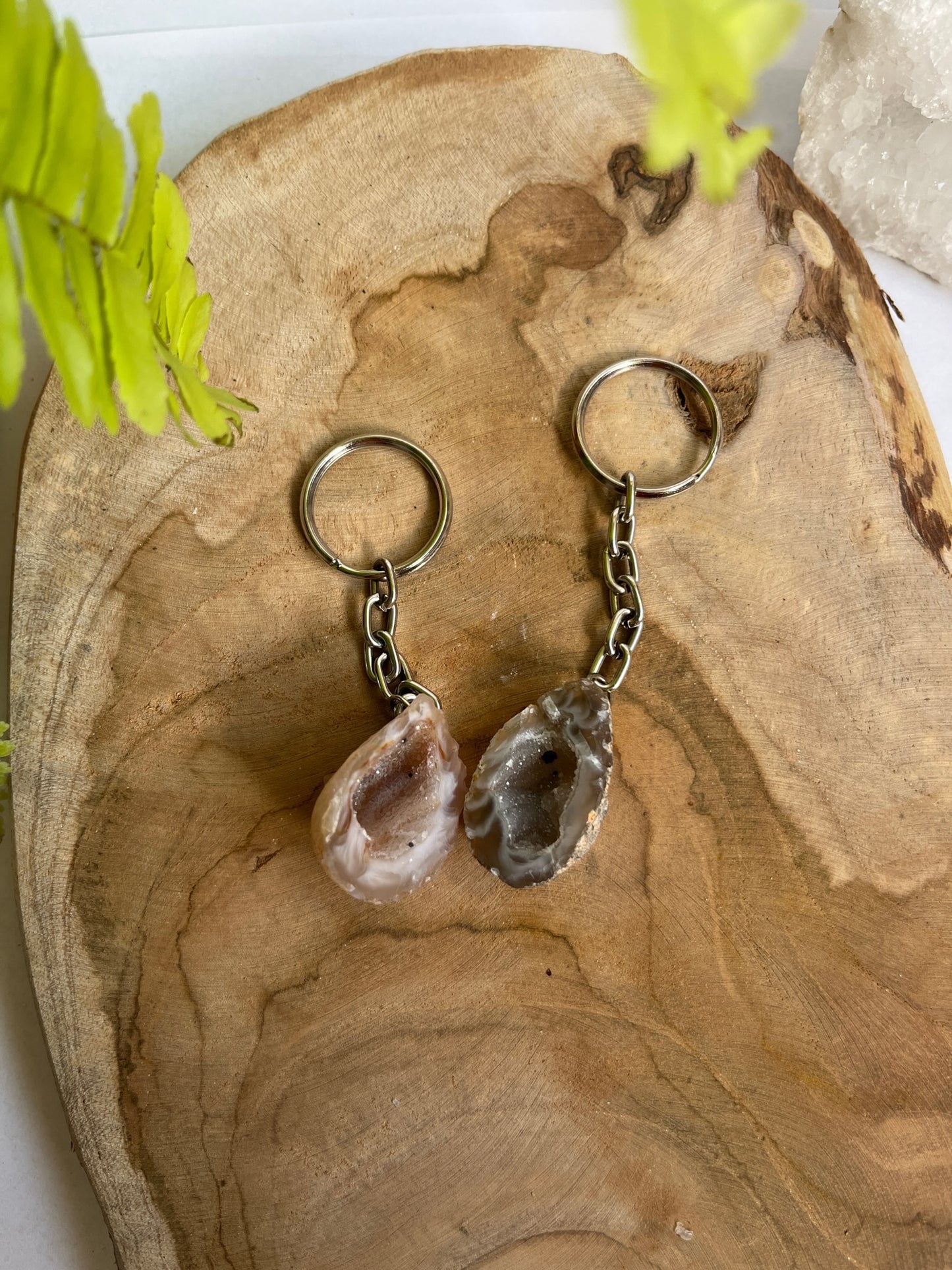 Geode sleutelhanger