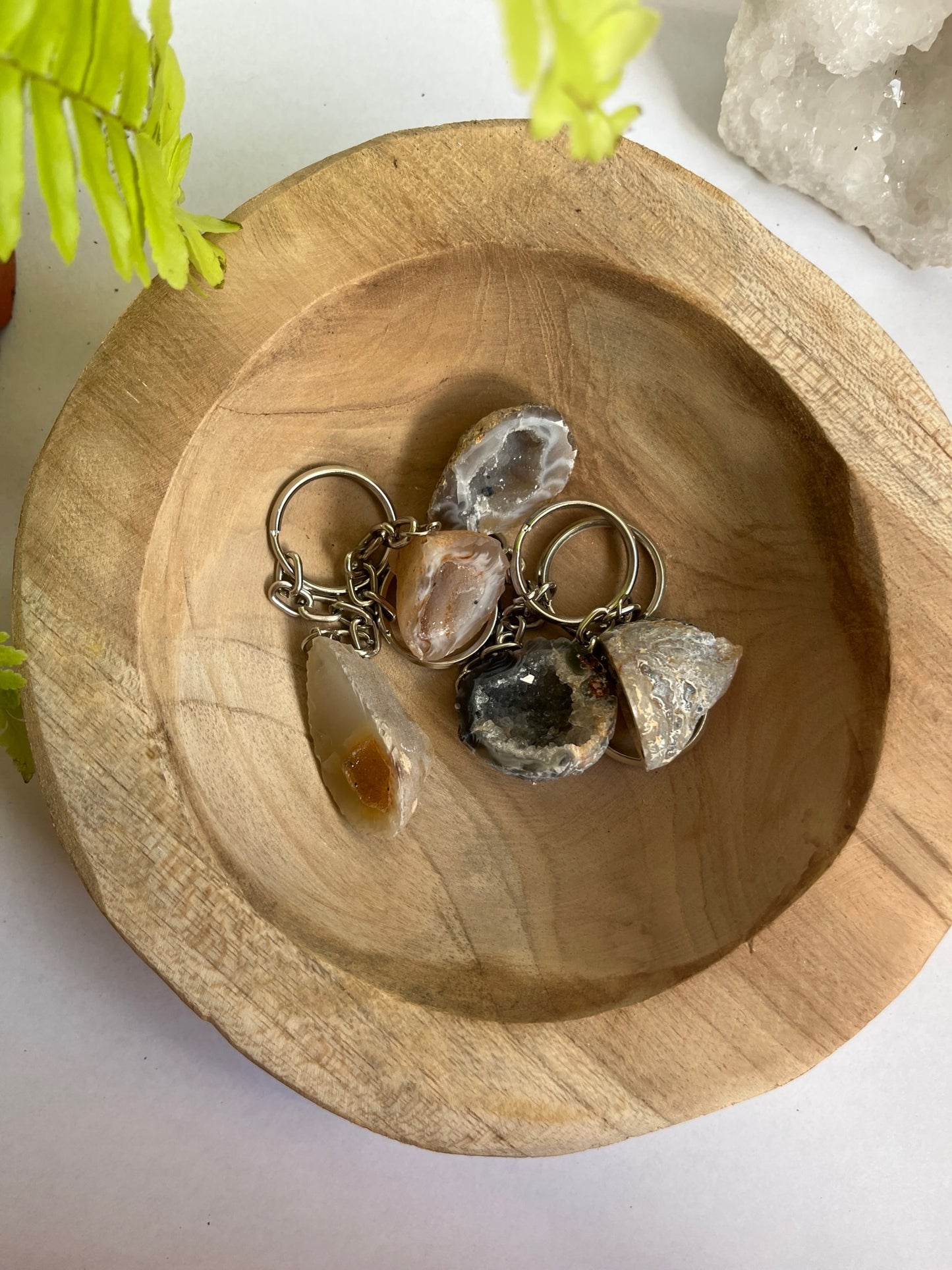 Geode sleutelhanger