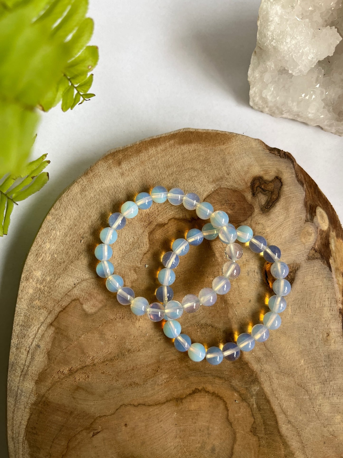 Armband 8 mm opaliet