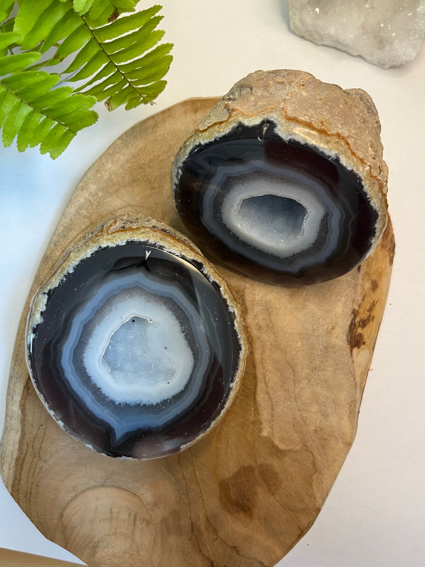 Set agaat Geode #03