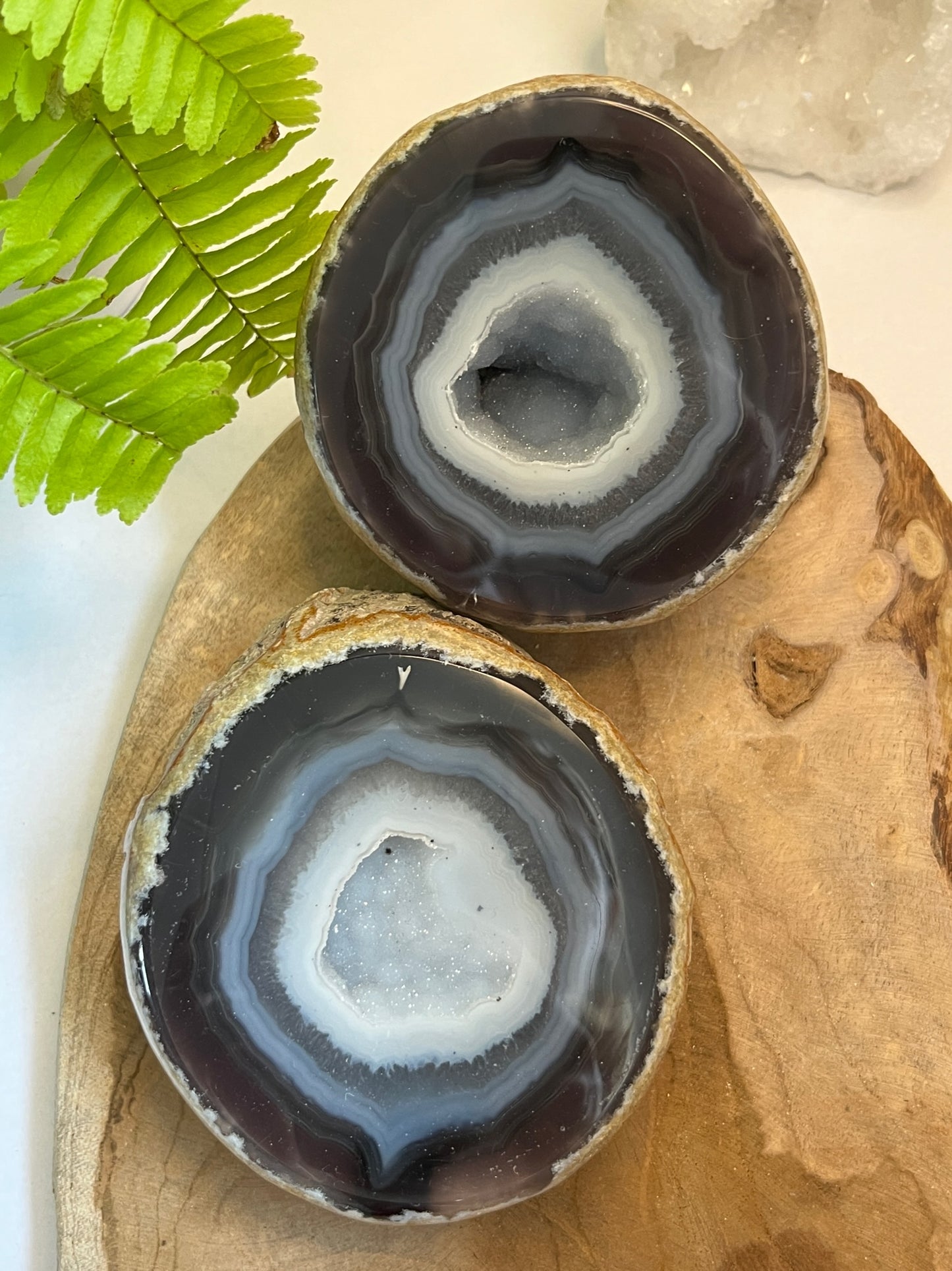 Set agaat Geode #03