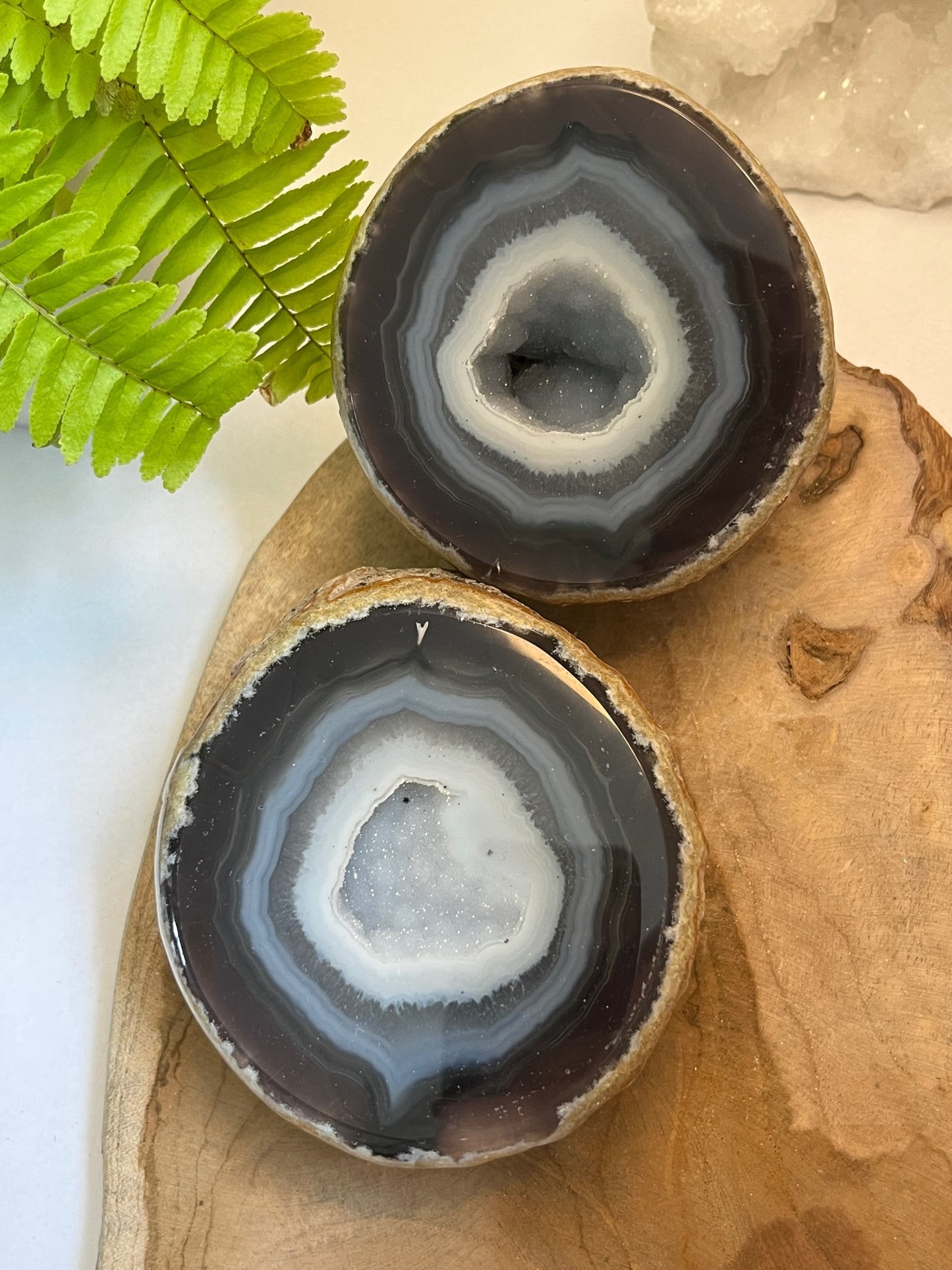 Set agaat Geode #03