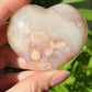 Bloem agaat hart #01 groot
