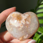 Bloem agaat hart #01 groot