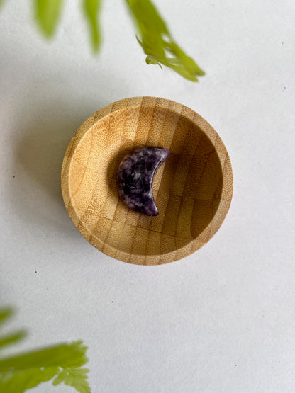Mini maan amethist Trommelsteen